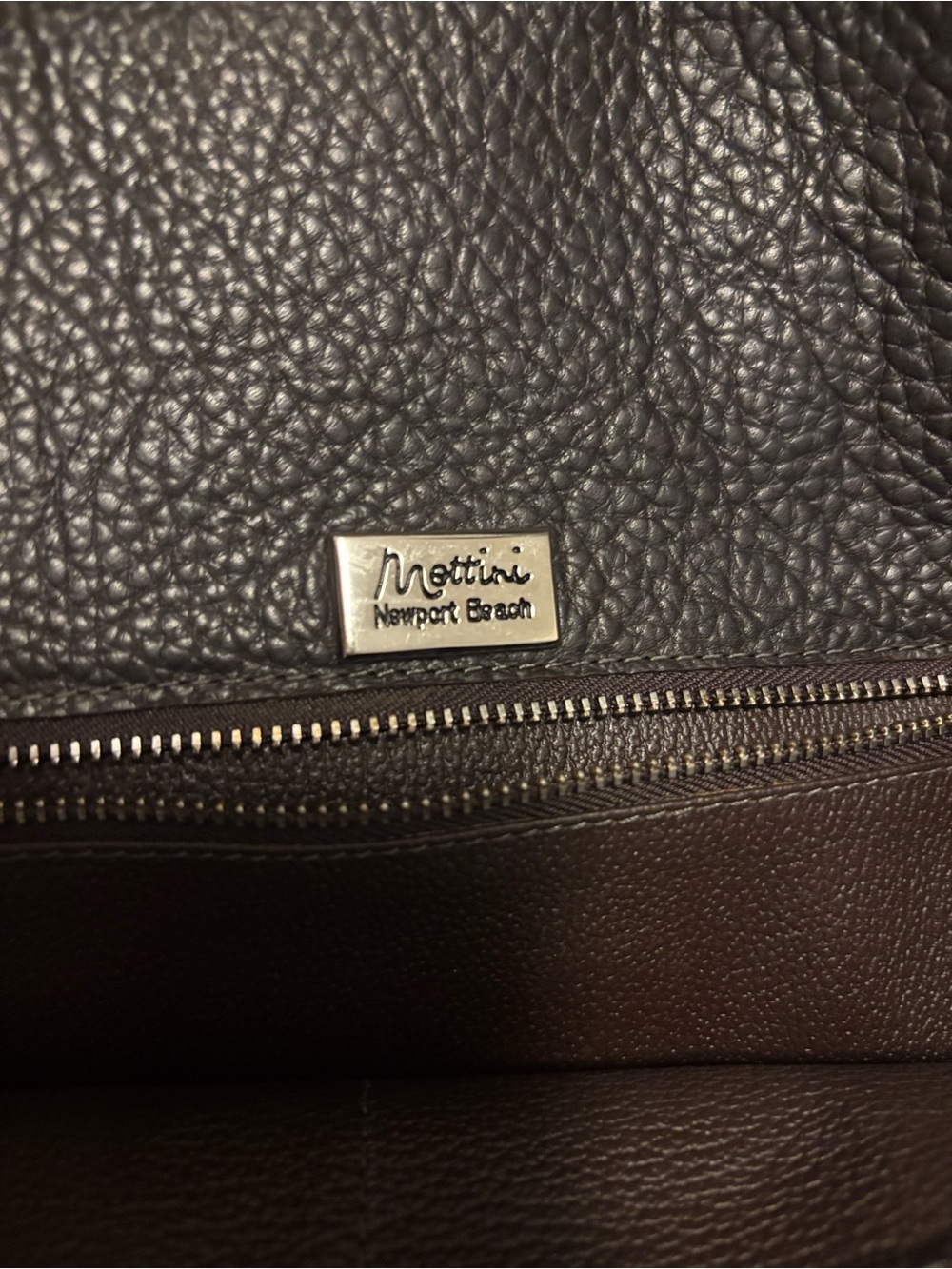 Classic Italian dark brown Leather Top-Handle Tote Bag - Picture 9 of 10